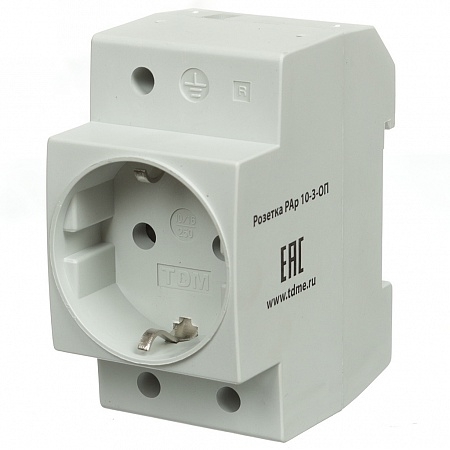 TDM ELECTRIC SQ0209-0001 Розетка с заземляющим контактом РАр10-3-ОП Shuko TDM
